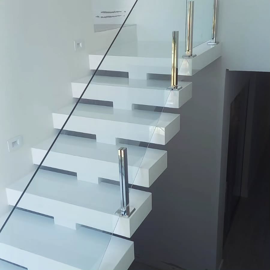 Escadaria de vidro temperado - Projeto Vidrocenter